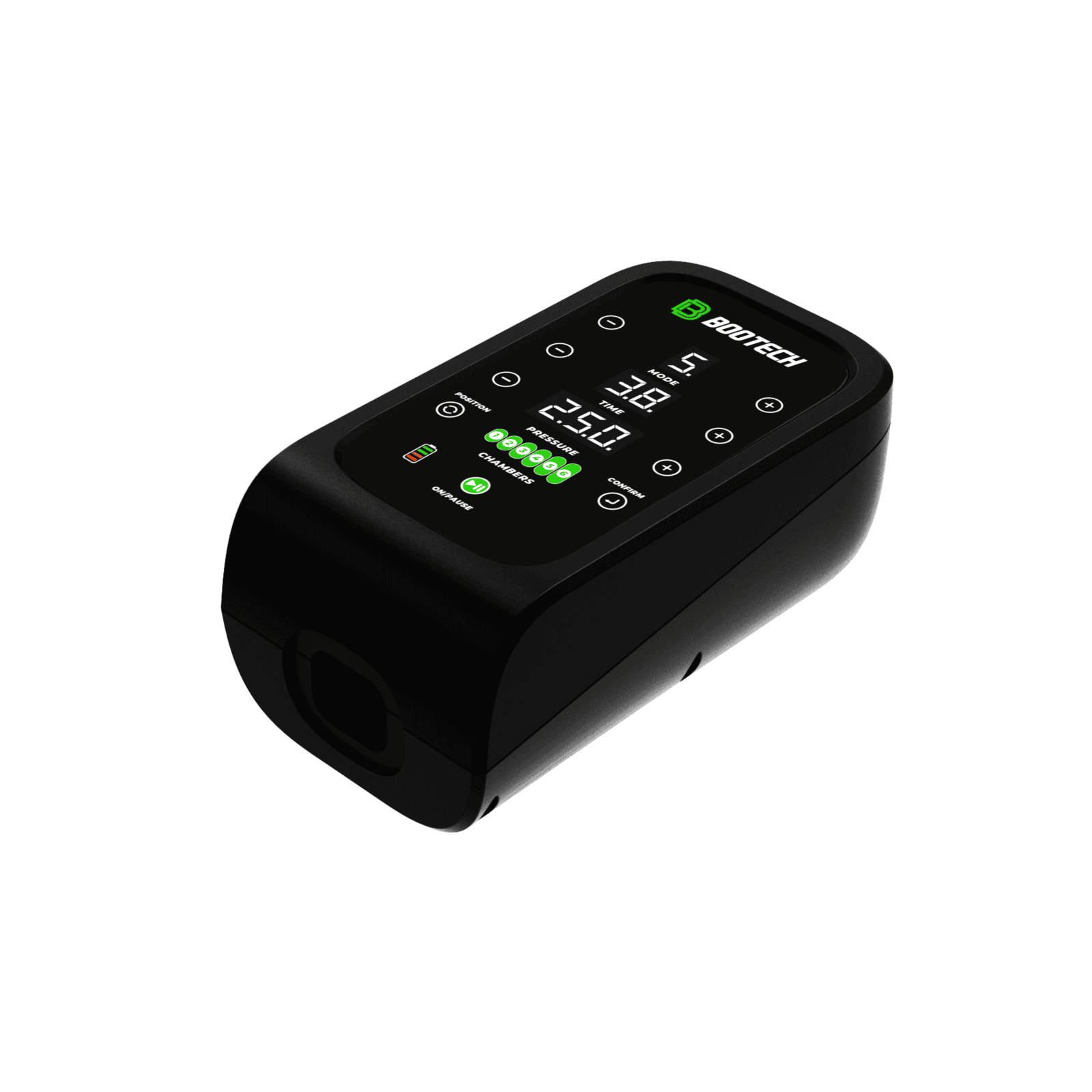 Bootech Dispositivo de presoterapia BOOTECH negro con pantalla digital, ideal ...