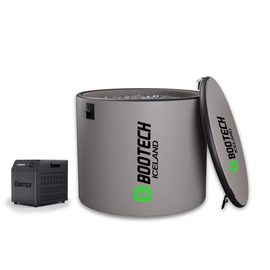 Bootech Iceland: sistema de crioterapia con cubo de hielo y controlador para recuperación muscular