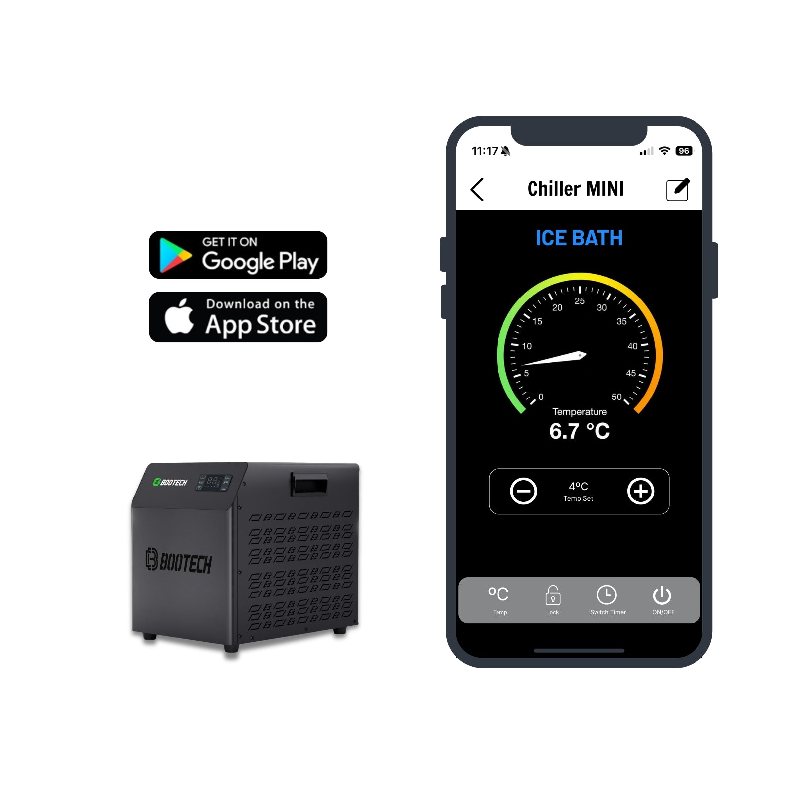 Accesorios incluidos del BOOTECH CHILLER MINI