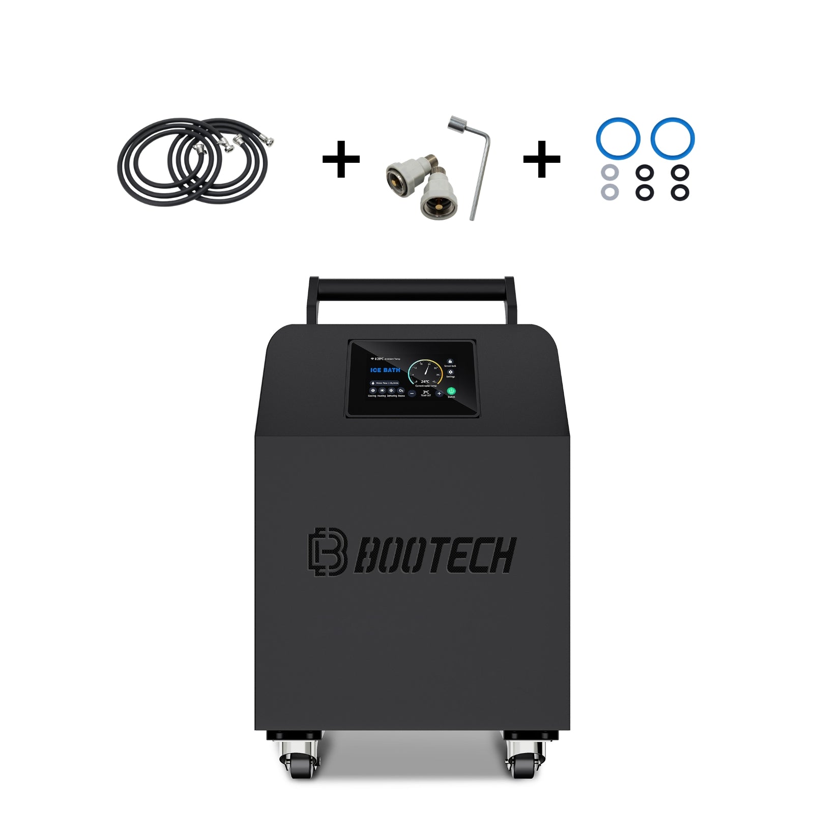 Máquina de presoterapia Bootech con accesorios para recuperación muscular y bienestar en casa