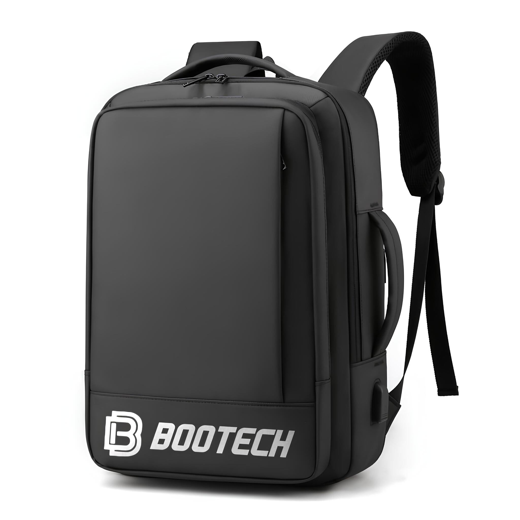 Bootech Face Mochila negra Bootech moderna con logo visible, ideal para deporte y ...